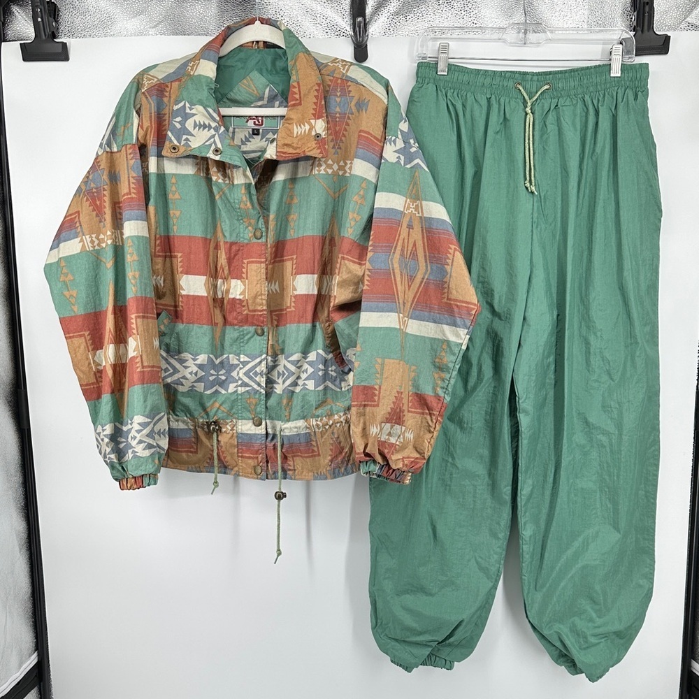 VTG Southwestern Native Inspired 80s/90s Retro‎ Sportswear Cabincore SzL